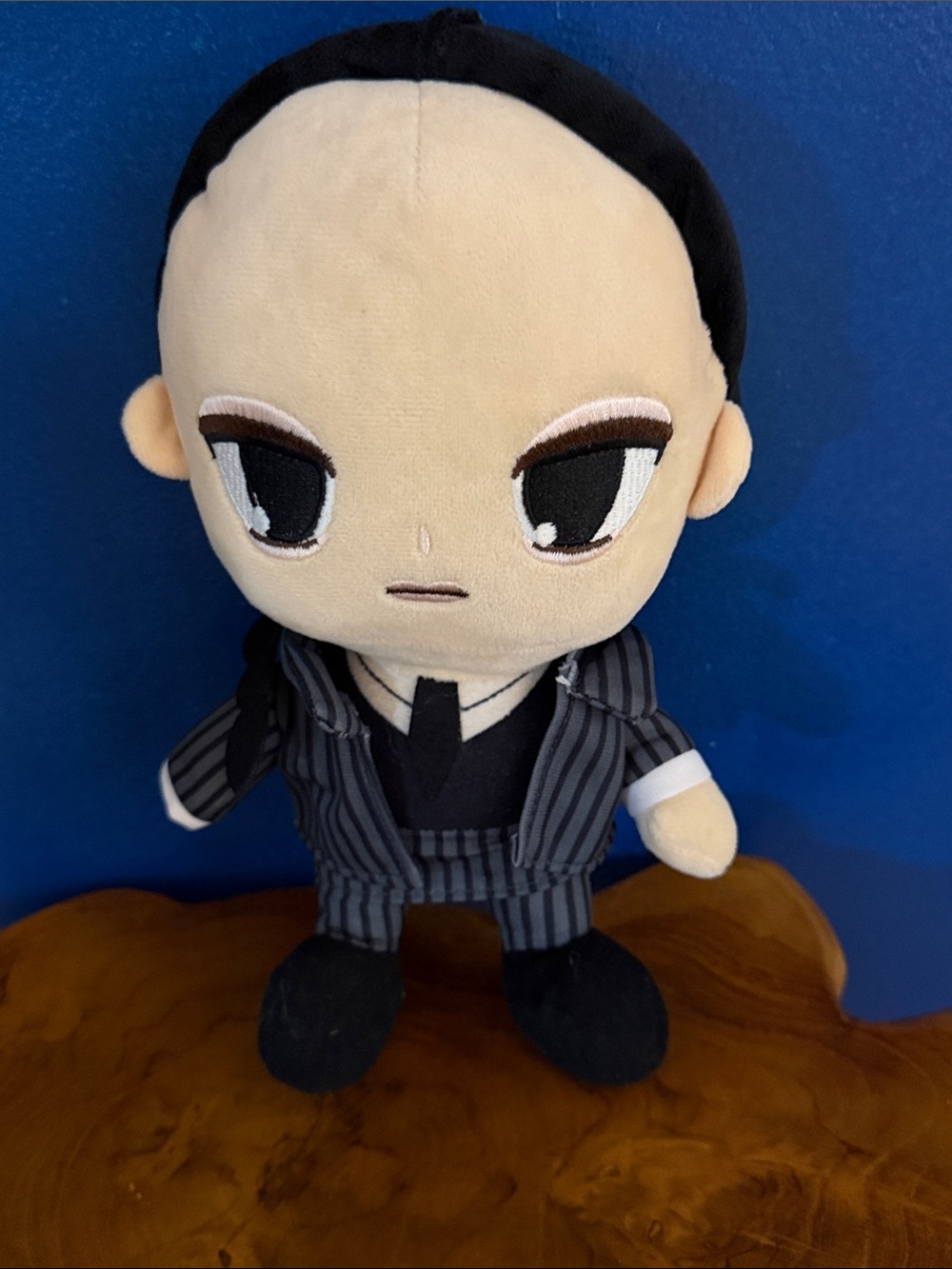 Wednesday Addams Plush Doll – Gothic Cartoon Character Stuffed Toy 12”
